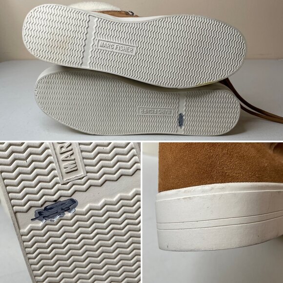 Marc Fisher Darlen Leather Platform Ankle Boots Size 8.5 - Picture 15 of 16